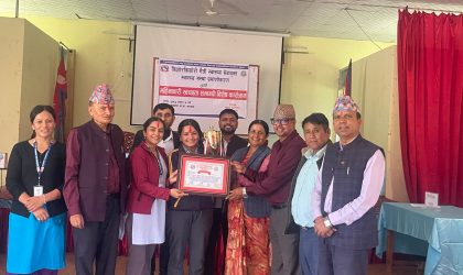 छत्रकोट : महिनाबारी स्वच्छता सम्बन्धी वक्त्तीत्वकला प्रतियोगितामा सरस्वती माबिकी आस्मा न्यौपाने प्रथम
