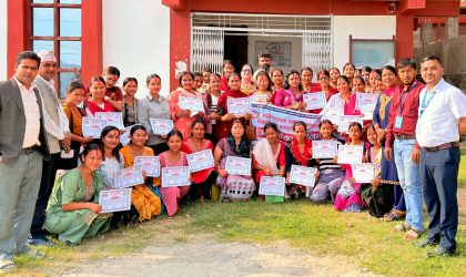 हुँगामा महिलाहरुका लागी क्षमता बिकास तथा कानुनी अधिकार सम्बन्धी तालिम सम्पन्न