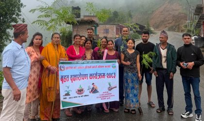 रुरुक्षेत्रमा एकै दिन रोपियो ७ सय बढि बिरुवा, स्थानियको उल्लेख्य सहभागिता